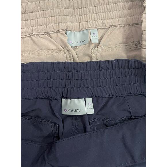 Athleta Chelsea Cargo Pants Relaxed Fit Bundle Women Size 12 - Picture 6 of 10